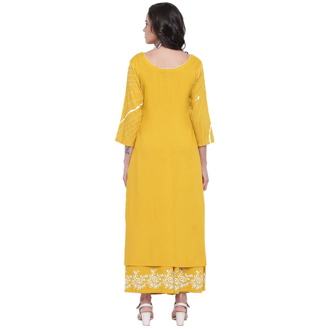 Women Rayon Kurta & Palazzo Set